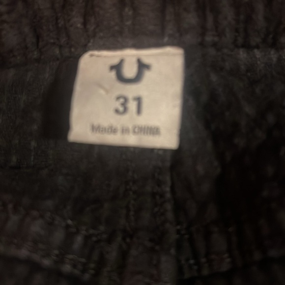 True religion Halle mid rise super skinny black trendy stretch corduroy jeans 31 - Picture 4 of 6